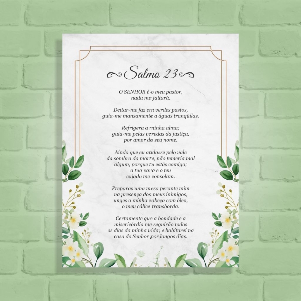 Quadro Decorativo Salmo 23 03