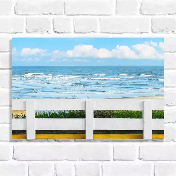 Quadro Decorativo Vista Cristalina do Mar (Coleção Originais do Brasil)