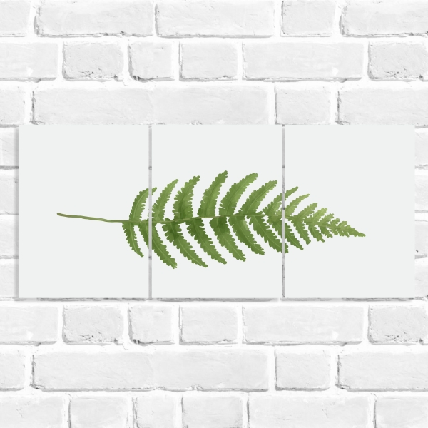 Kit Decorativo Folha Samambaia
