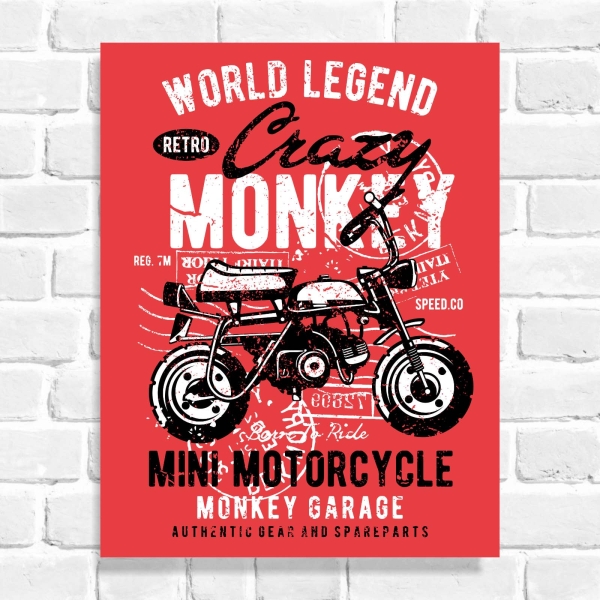 Quadro Decorativo Motocicleta