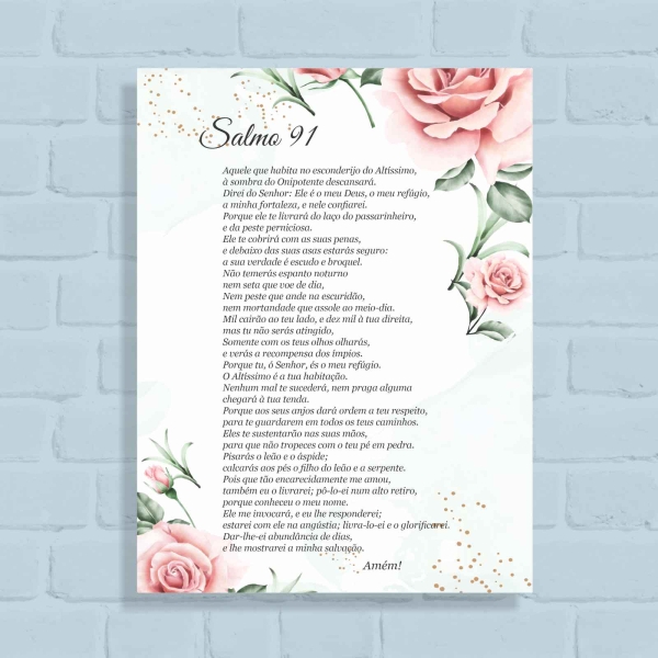 Quadro Decorativo Salmo 91 - 03