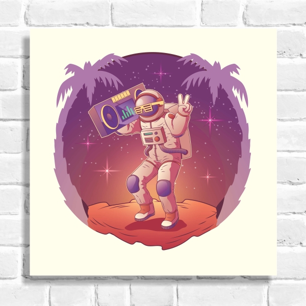 Quadro Decorativo Astronauta