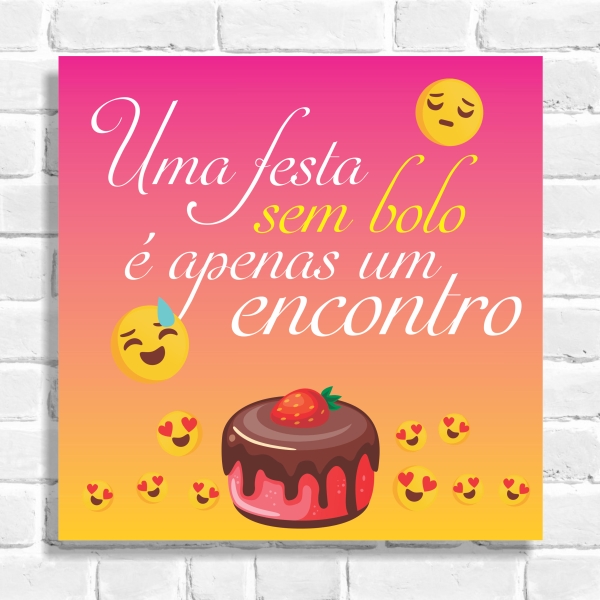 Quadro Decorativo Bolo