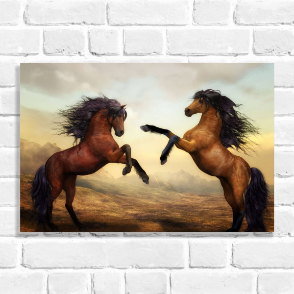 Quadro Decorativo Cavalos 02