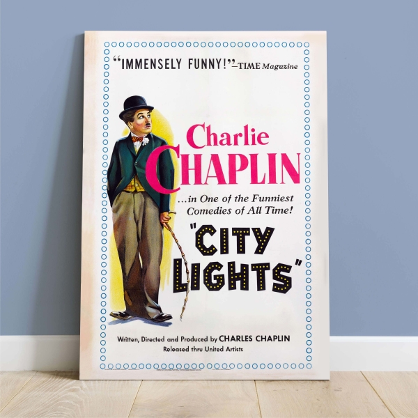 Quadro Decorativo Chaplin City Lights