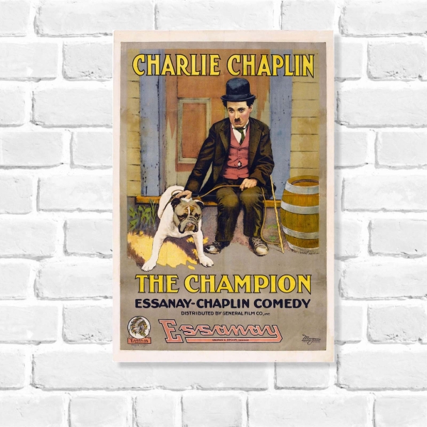 Quadro Decorativo Chaplin The Champion