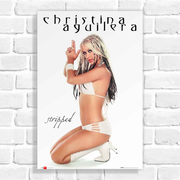 Quadro Decorativo Christina Aguilera Stripped