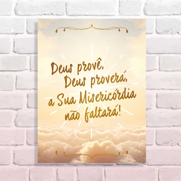 Quadro Decorativo Deus Proverá 01