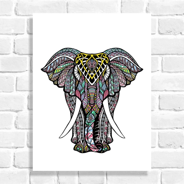 Quadro Decorativo Elefante