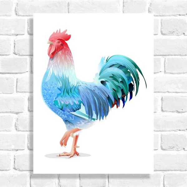 Quadro Decorativo Galo