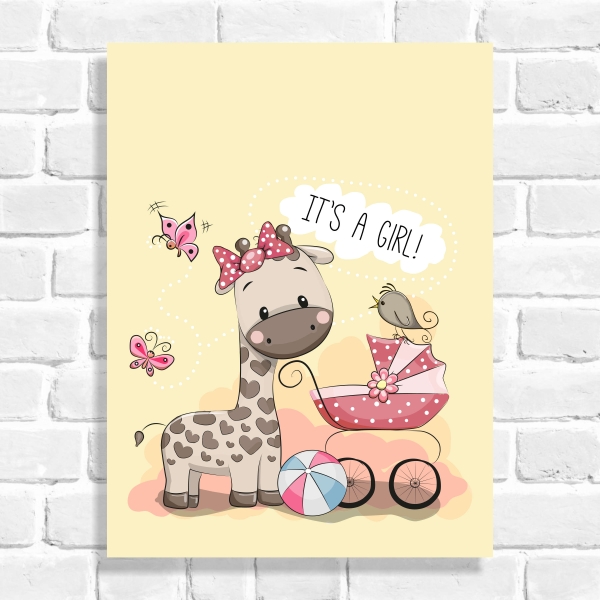 Quadro Decorativo Girafinha