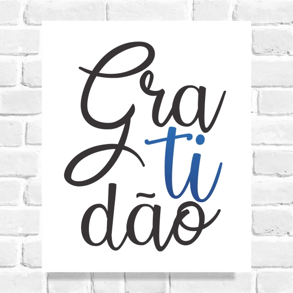Quadro Decorativo Gratidão