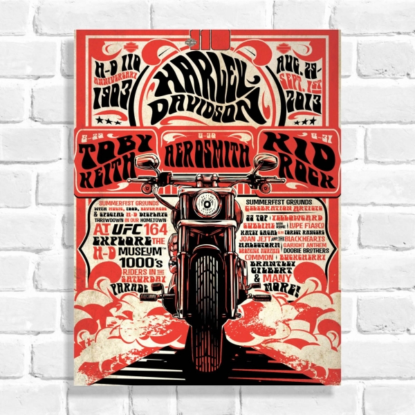 Quadro Decorativo Harley