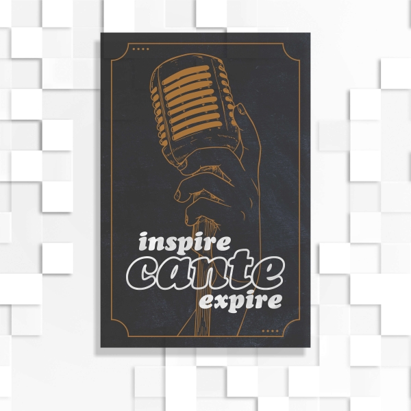 Quadro Decorativo Inspire Cante Expire