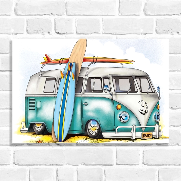 Quadro Decorativo Kombi