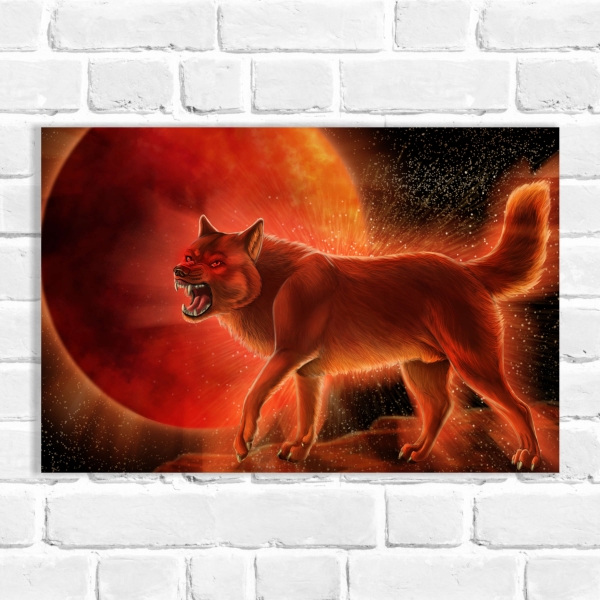 Quadro Decorativo Lobo