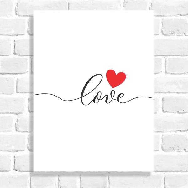 Quadro Decorativo Love