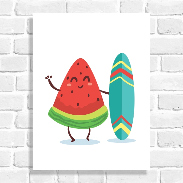 Quadro Decorativo Melancia
