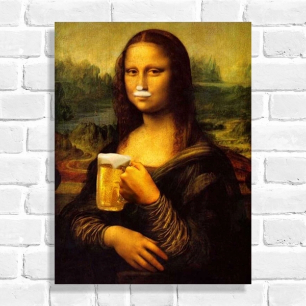 Quadro Decorativo Monalisa Beer