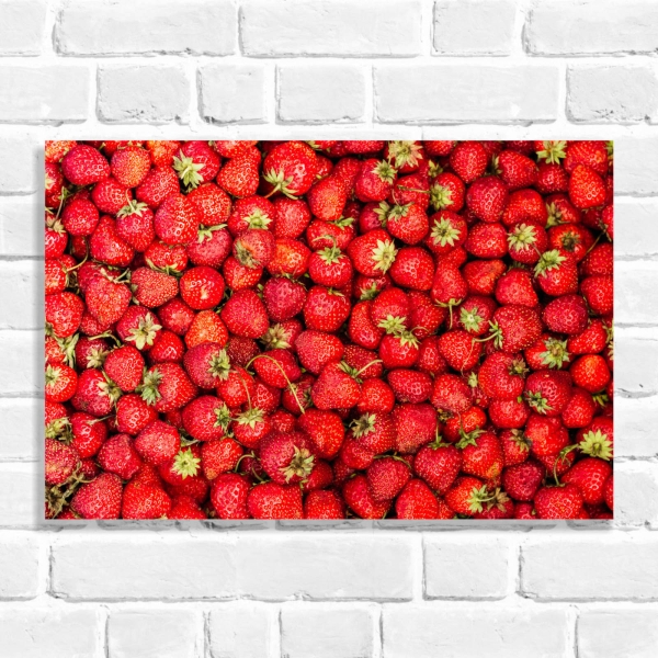Quadro Decorativo Morangos