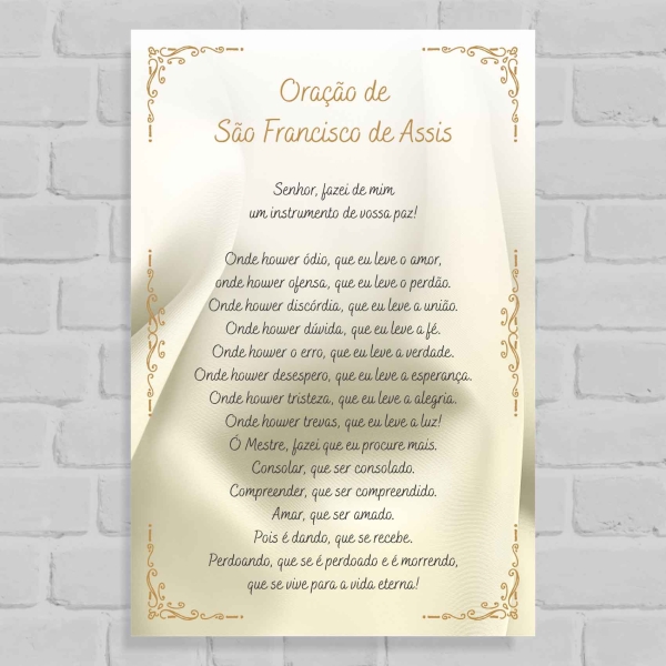 Quadro Decorativo São Francisco de Assis
