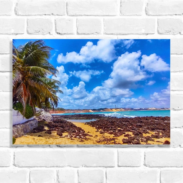 Quadro Decorativo Belezas das Praias do Rio Grande do Norte (Coleção Originais do Brasil)