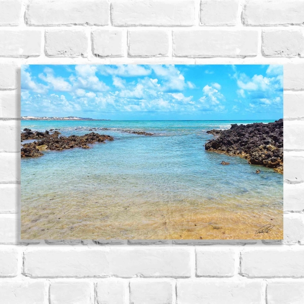 Quadro Decorativo Praia do Rio Grande do Norte (Coleção Originais do Brasil)