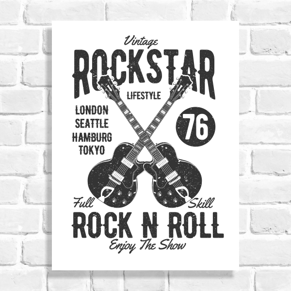 Quadro Decorativo Rockstar