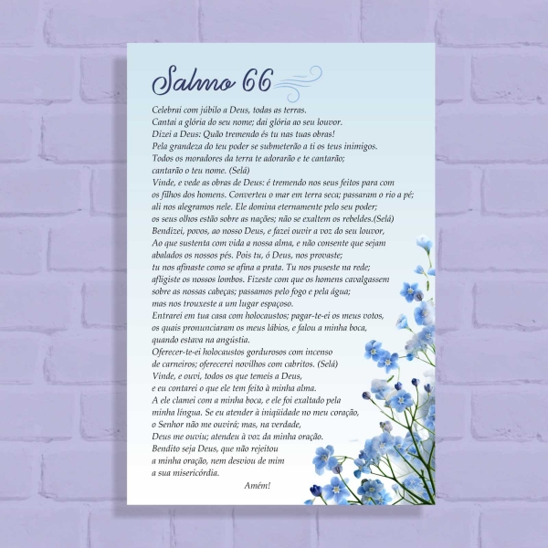 Quadro Decorativo Salmo 66