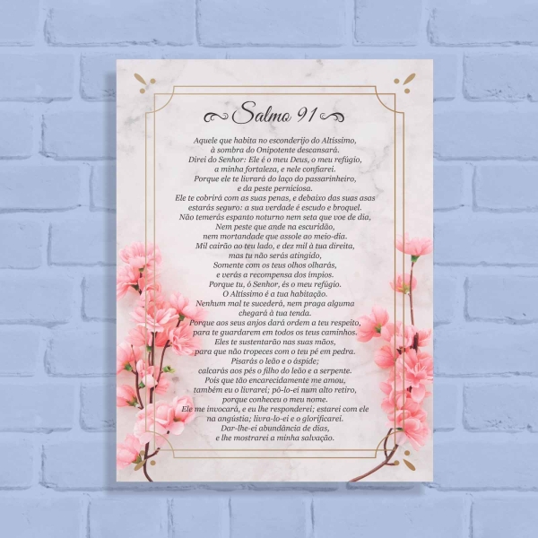 Quadro Decorativo Salmo 91