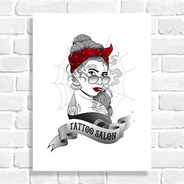 Quadro Decorativo Tattoo
