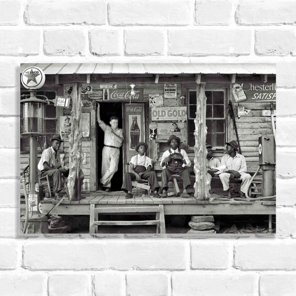 Quadro Decorativo Velho Oeste Coca Cola