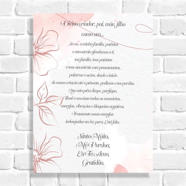 Quadro Decorativo Ho'oponopono