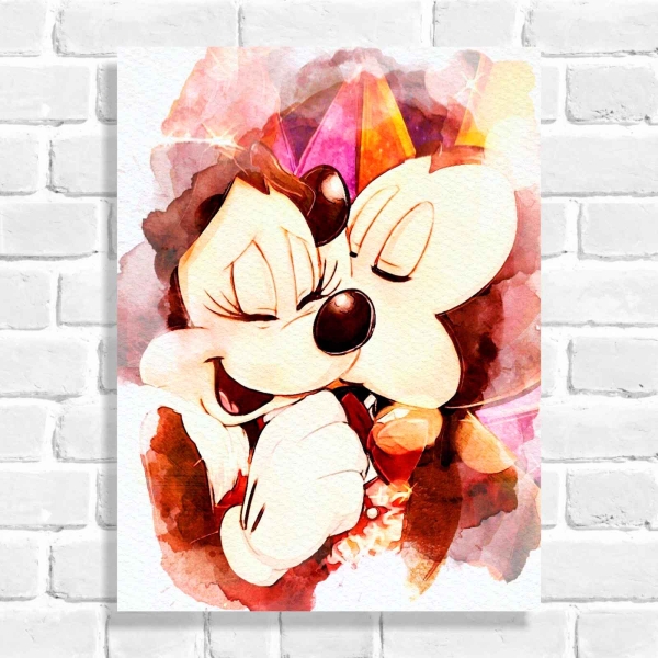 Quadro Decorativo Mickey e Minnie