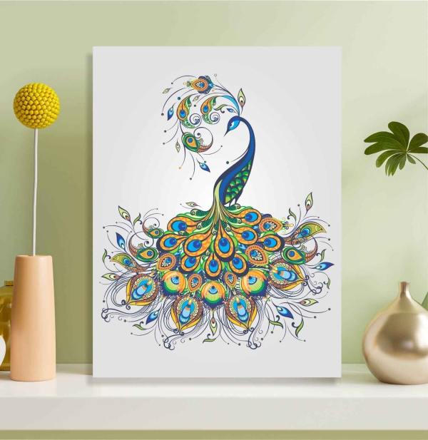Quadro Decorativo Pavão