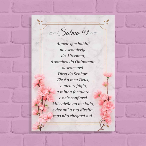 Quadro Decorativo Salmo 91_parte